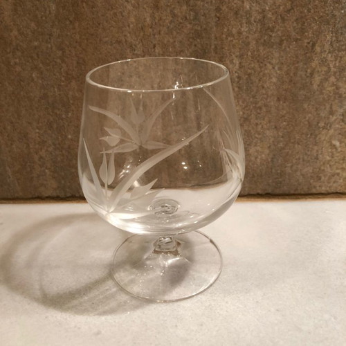 Cristalleria di Firenze crystal glasses used, set of 36, Gemini series