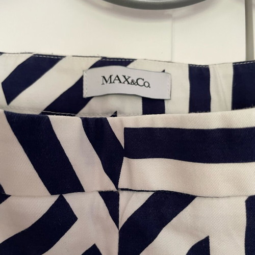 Max & Co pants new, size M 38 10, white and blue stripes