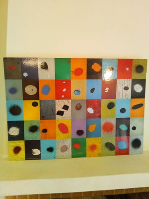 IKEA Solmyra 50x70 posterboard print like new, pop art decoration