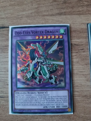 Odd-Eyes Vortex Dragon YuGiOh Card mint, 1st Edition