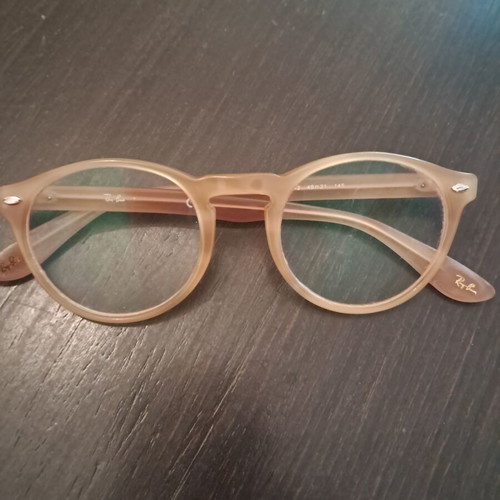 Ray Ban beige transparent eyeglasses
