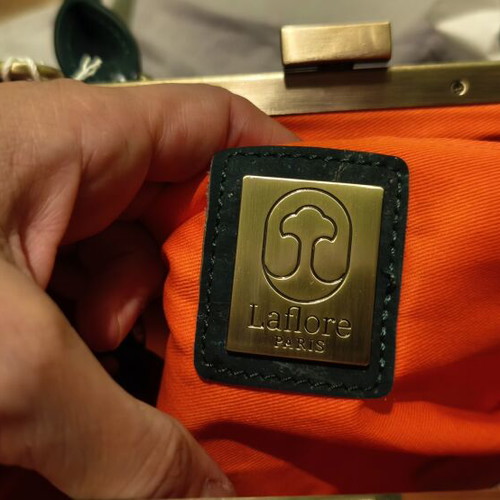 La Flore Paris Chouchou shoulder bag, emerald cork