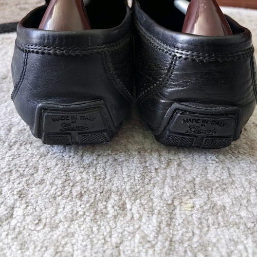 Gucci vintage loafers used, size 44, black
