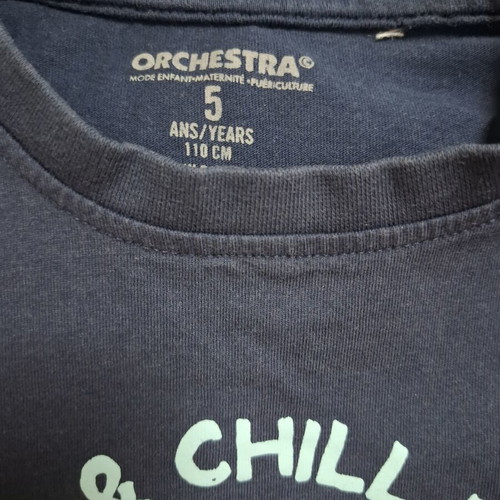 Orchestra t-shirt set used, pack of 7 for boys size 110 cm