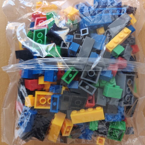Building blocks in various shapes and colors, new