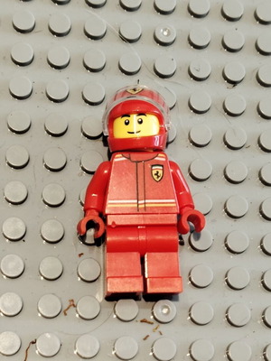 Lego Ferrari driver minifigure like new