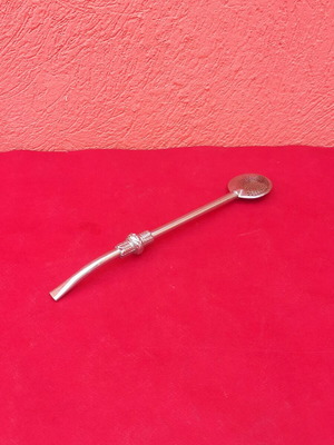 Metal bombilla straw with filter