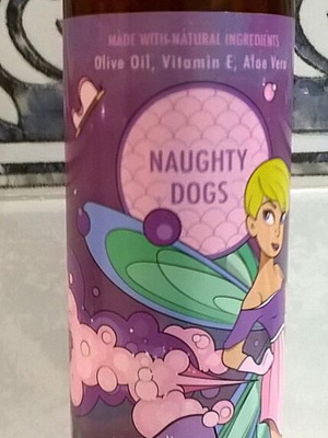 Body Lotion Naughty Dogs 250ml like new with olive oil and vitamin E