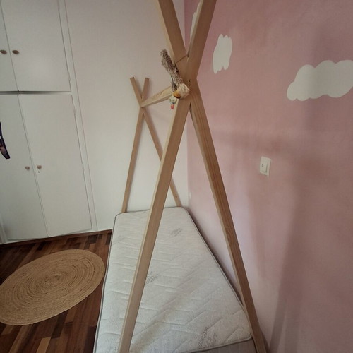 Children's Bed "Indian" with Linea Orthopedic Mattress like new