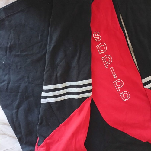 Adidas shirt size M like new, black and red