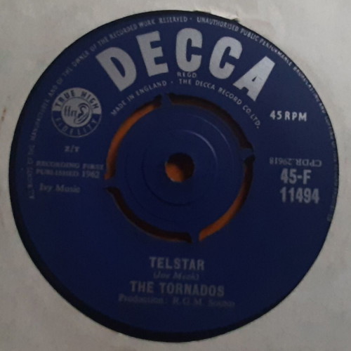 Tornados Telstar / Jungle Fever 7" single used, authentic UK edition