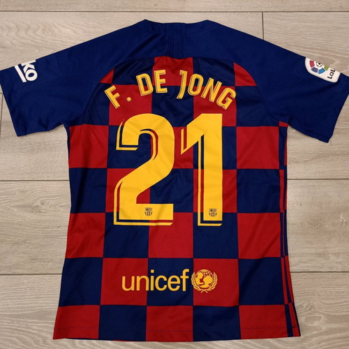 Barcelona 19/20 Frankie de Jong jersey used, size S