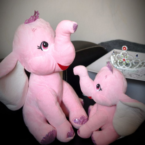 Mama and Baby Elephants plush toys like new