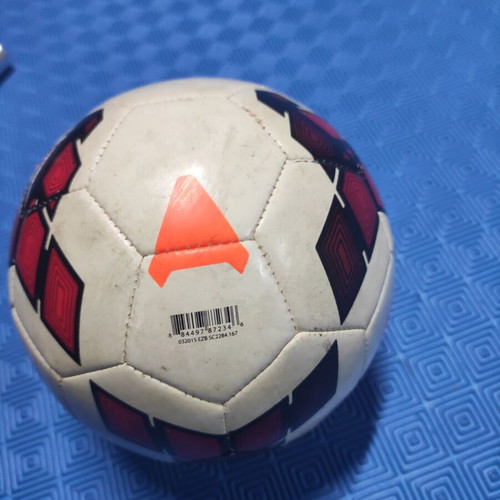 Nike soccer ball like new, white with orange logo