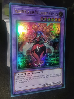 Schuberta the Melodious Maestra YuGiOh TCG Ultra Rare Foil like new