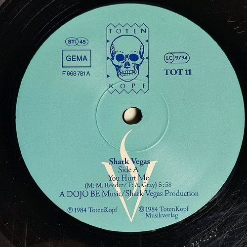 Shark Vegas You Hurt Me vinyl used, electronic music