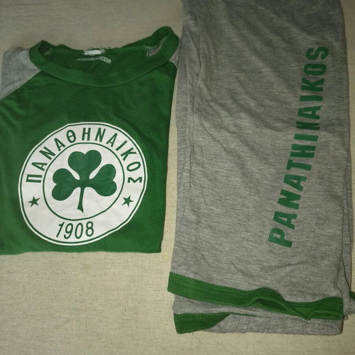 Panathinaikos kids long-sleeve pajama like new, official replica