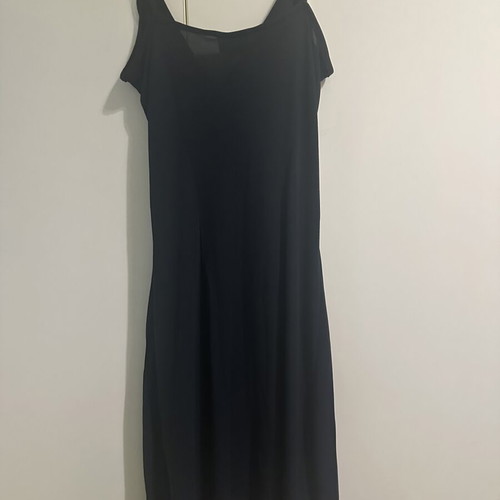 Morgan de Toi Navy Blue Wrap Midi Dress with Ruffle and Contrast Trim like new