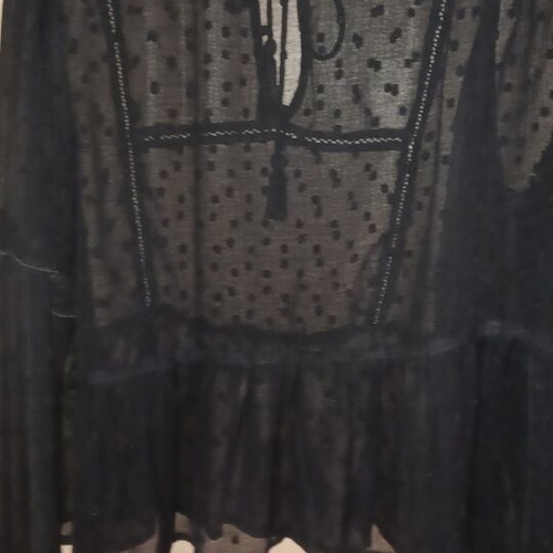 Τουνίκ πουά μαύρο σαν καινούργιο για small-medium