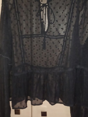 Τουνίκ πουά μαύρο σαν καινούργιο για small-medium