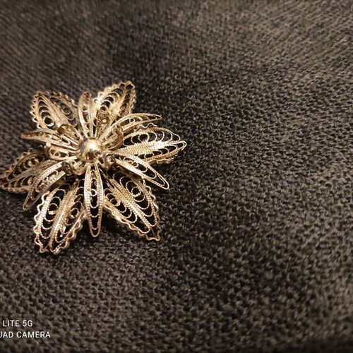 Silver 925 handmade pin and used basmina gift