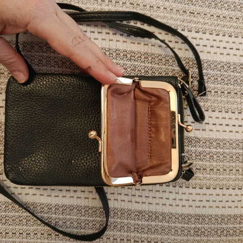 Wallet crossbody bag black like new