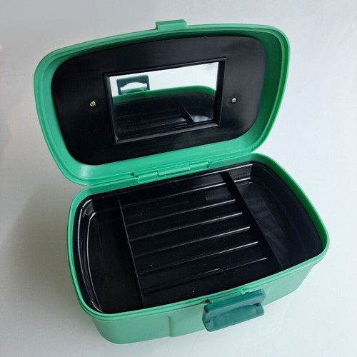 Mini hard type toiletry bag new, green, large capacity