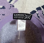 Kangol women's bucket hat, purple and white, size XL