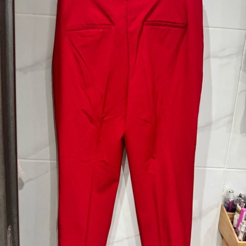 Zara pants with pockets like new, red