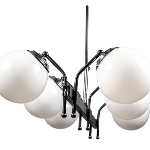 Modern brass ceiling light adjustable height, 6 lights