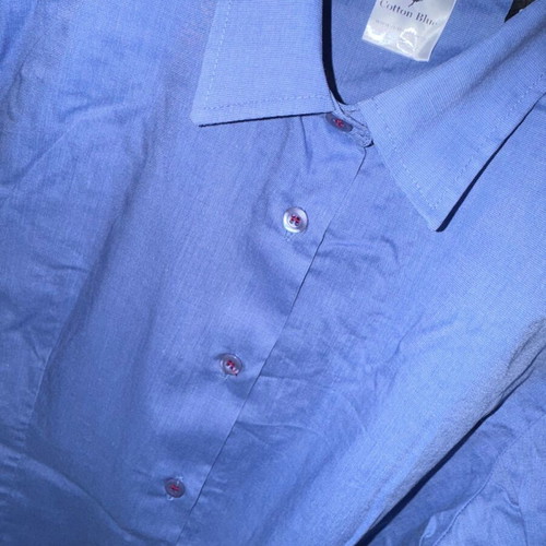 Cotton Blue women's shirts like new, 2 Small and 2 Medium, blue, 100% cotton