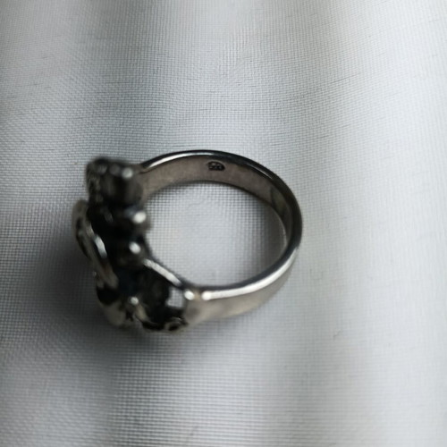 Silver 925 Sterling Ring used, size 18.6, 7.3g