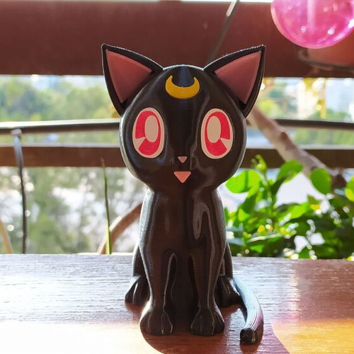 Sailor Moon Luna and Artemis Cats Set 3D Printed Figure 12 cm New