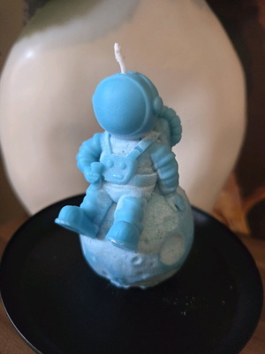 Cosmonaut candle made to order from soy wax