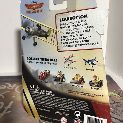 Disney Pixar Planes Fire Rescue Leadbottom figure like new