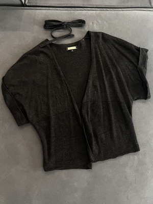 Short-Sleeve Jacket like new, dark gray