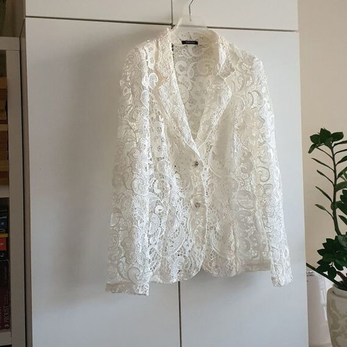 Morgan lace jacket new, size M, white