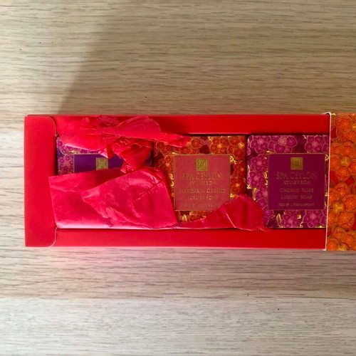 Luxury Soap Collection Spa Ceylon Ayurveda new, Orchid Paradise scent, 3x50g