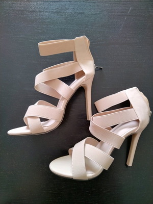 Shein high-heeled women's shoes like new, beige, size 40