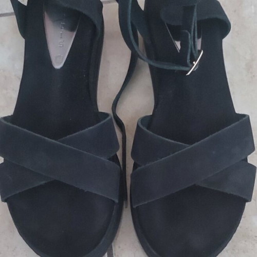 Flatforms Beatris leather size 40 like new, black