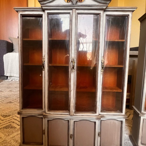 Deagostini bookshelves refurbished, set of 2, vintage wood