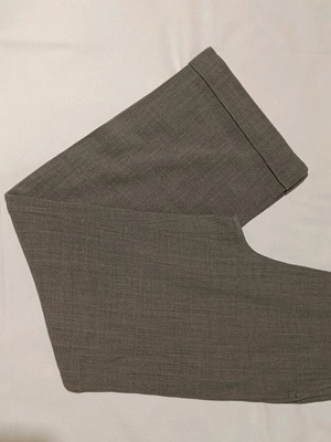 Mango pants gray with cuffs like new, size M