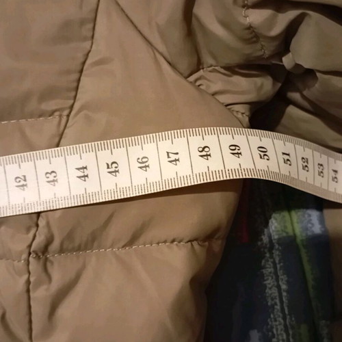 Women's down jacket used, beige, size S/M
