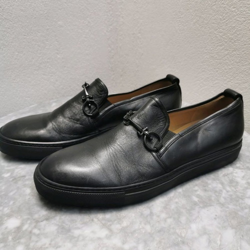 Cesare Paciotti shoes used, black slip-ons size 42