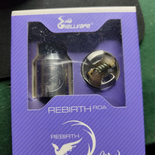 Rebirth RDA 24mm used Hellvape silver atomizer