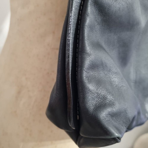 Saint Clair Paris shoulder leather bag used, black