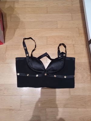 Top evening used, size S, black