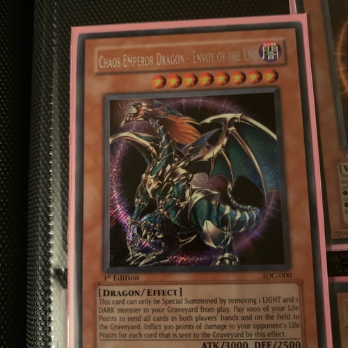Chaos Emperor Dragon-Envoy Of The End 1st Edition καινούργιο Yugioh
