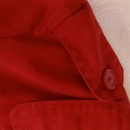 Bershka women's red trench coat size large like new