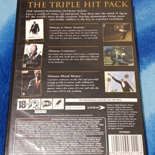Hitman Trilogy PC game like new